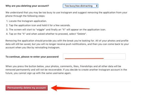 Log into instagram.com from a mobile browser or computer; How to Delete or Deactivate an Instagram Account ...