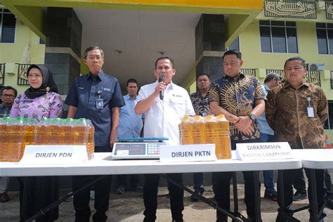 Kemendag Amankan 24,8 Ton Minyak Goreng Curah di Provinsi Lampung
