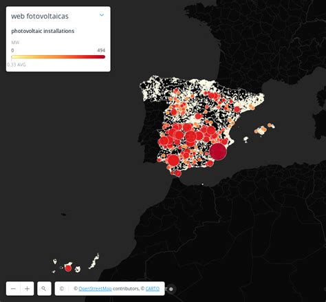 Mapas Energías Renovables Península Energiagris