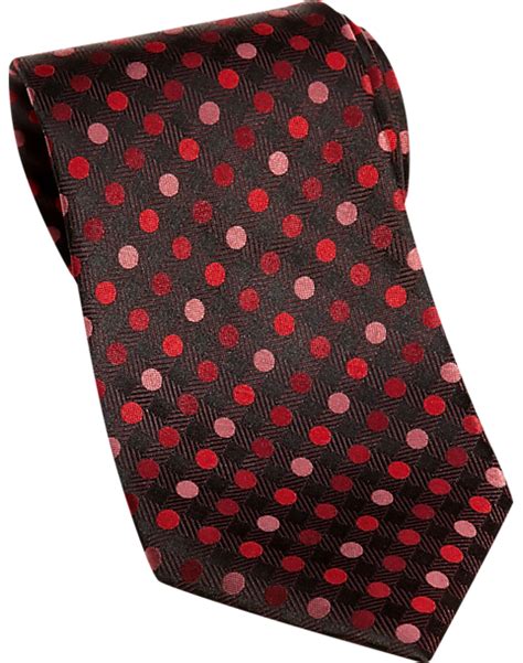 Sean John Red Dot Extra Long Tie Mens Big And Tall Mens Wearhouse