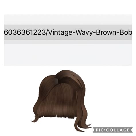 Roblox Hair Id Codes Aesthetic Brown Hair Codes Brown Hair Roblox