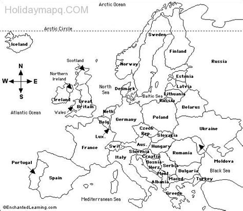 Cool Map Of Europe Enchanted Learning Europe Map Enchanted Learning