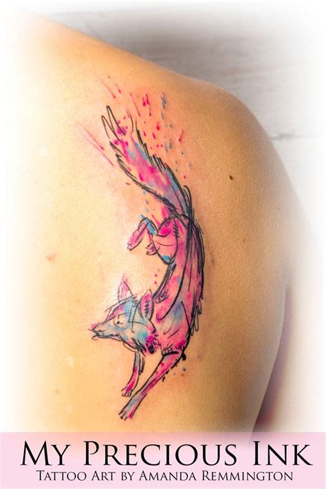 Watercolor Tattoo Watercolor Abstract Fox Tattoo