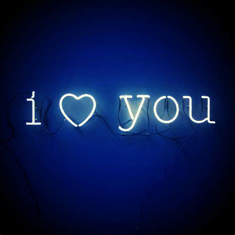 I Love You Neon Quotes Blue Wallpaper Iphone Blue Neon Lights