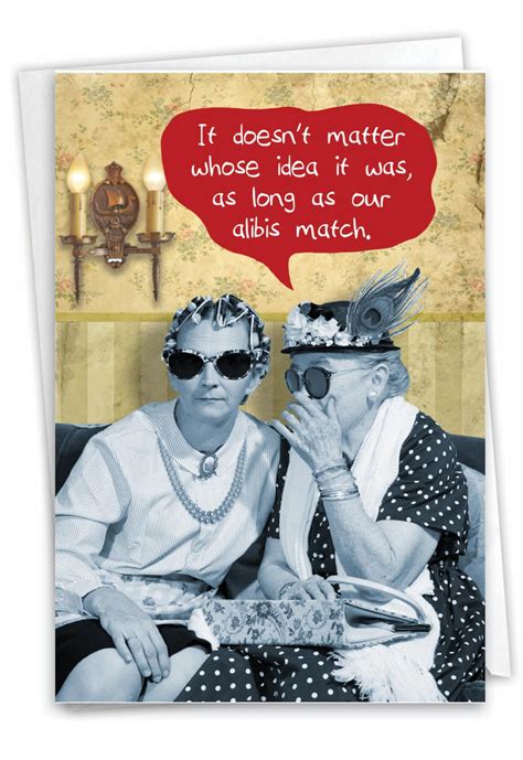 Buy NobleWorks 1 Funny Happy Birthday Greeting Card Retro Old Woman