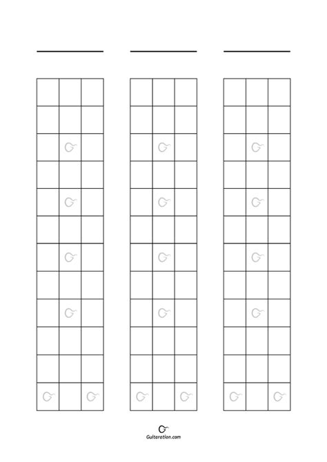 Useful 3 Types Of Blank Bass Fretboard Diagram Pdf Guitaration