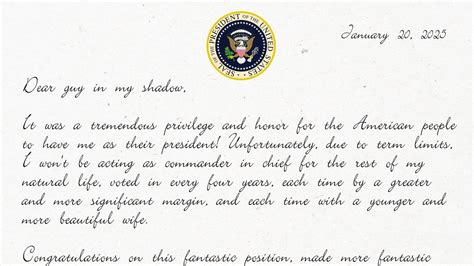 here s the letter president donald trump will leave his successor in 2024 huffpost entertainment
