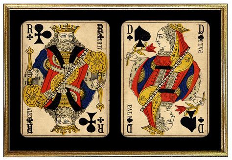 Antique French Playing Cards Vintage Entertainment Poster Art — Museum