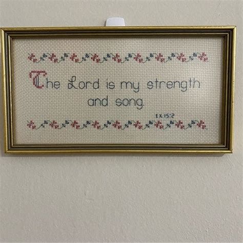 Vintage Cross Stitch Bible Verse Etsy