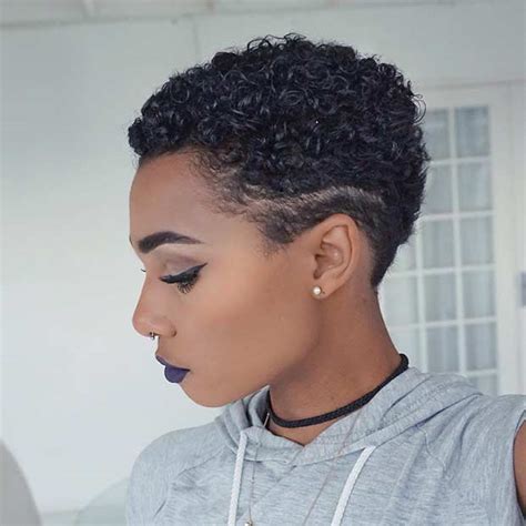 Slightly dampen your hair with spray. 51 Best Short Natural Hairstyles for Black Women | Page 3 ...