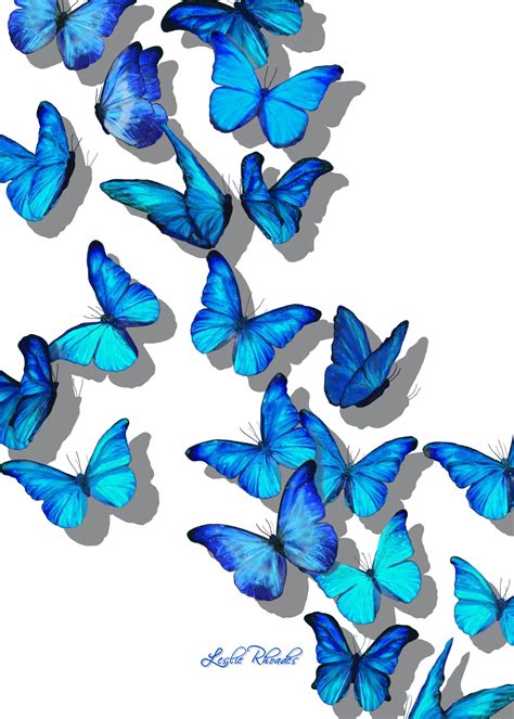 Aesthetic Blue Butterfly Wallpapers Wallpaper Cave