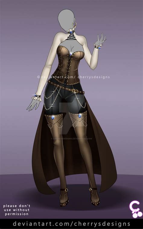 Closed 24h Auction Outfit Adopt 1317 By Cherrysdesigns On Deviantart Outfits Character