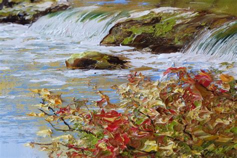 Autumn Tones By Terry Evans Original Oil Painting Ebay