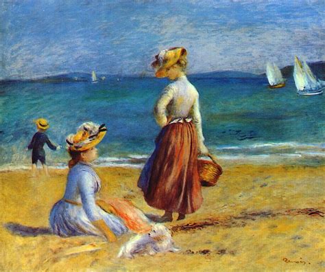Figures On The Beach 1890 Pierre Auguste Renoir