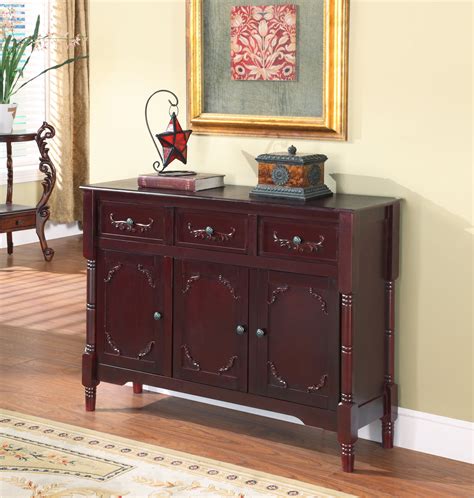 Black Wood Contemporary Sideboard Buffet Display Console Table With