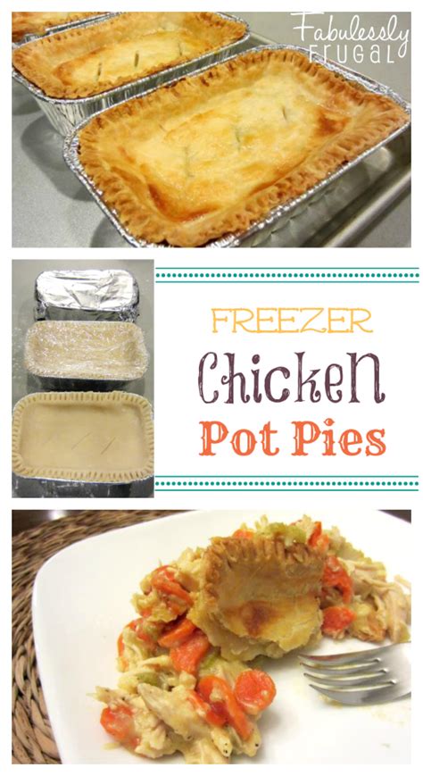 When rolling out the chilled pie dough discs to if not, keep the pie crust in the refrigerator until it is. Freezer Meal Recipes: Chicken Pot Pies