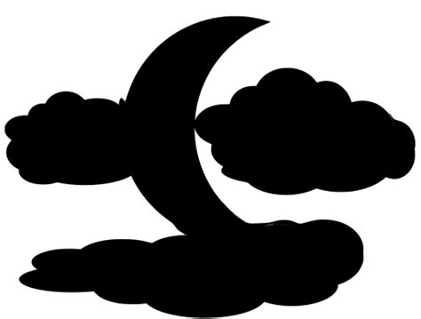 Svg Night Moon Clouds Free Svg Image And Icon Svg Silh
