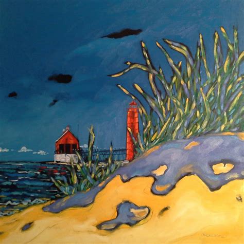 Two Grand Haven Pier Paintings Completed