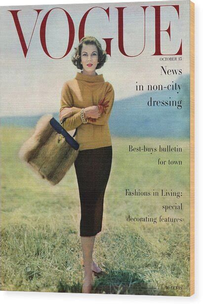 Vogue Magazine Cover Featuring Model Va Taylor By Karen Radkai