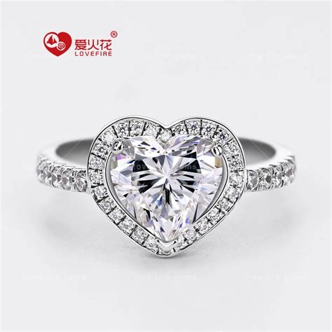 S925 Silver 2 Carats Heart Shaped Cut Cz Stone Female Real 925 Sterling