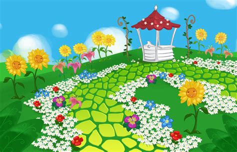 Flower Garden Cartoon This Resource Source Click Here Go To Website