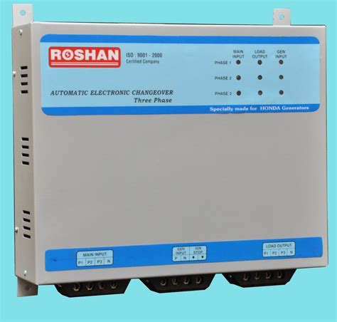 Roshan 30 Amps Three Phase Automatic Change Over Cum Phase Selector