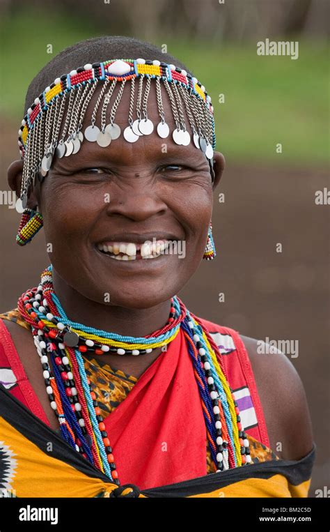 Masai Woman Masai Mara Kenya East Africa Stock Photo Alamy