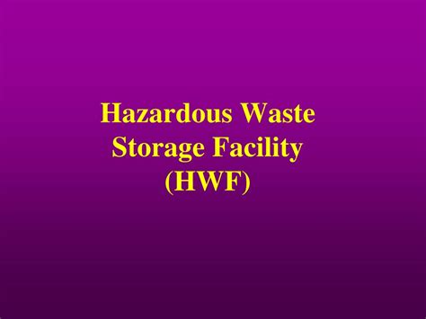 Ppt Hazardous Waste Management Bowling Green State University