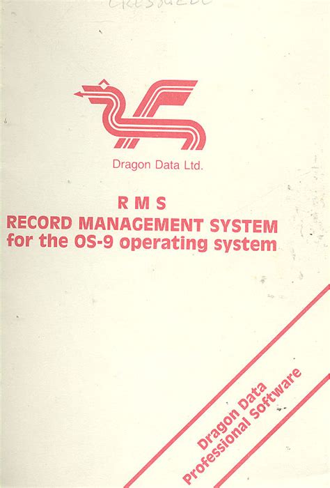 Rms Record Management System For The Os 9 Operating System Manual