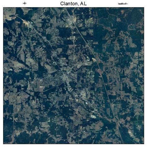 Aerial Photography Map Of Clanton Al Alabama