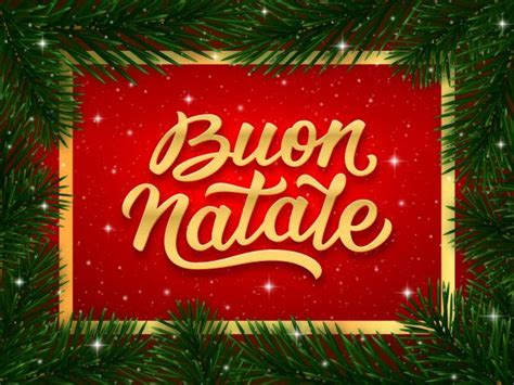 Design De Cartão De Feliz Natal Com Texto Em Italiano Merry Christmas Card Design Christmas