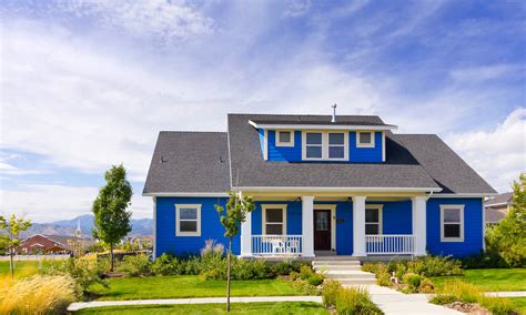 New Blue Bungalow House Modern Blue Bungalow Home In Daybr Flickr