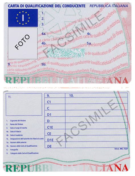 Carta Qualificazione Conducente Rinnovo Lettera43