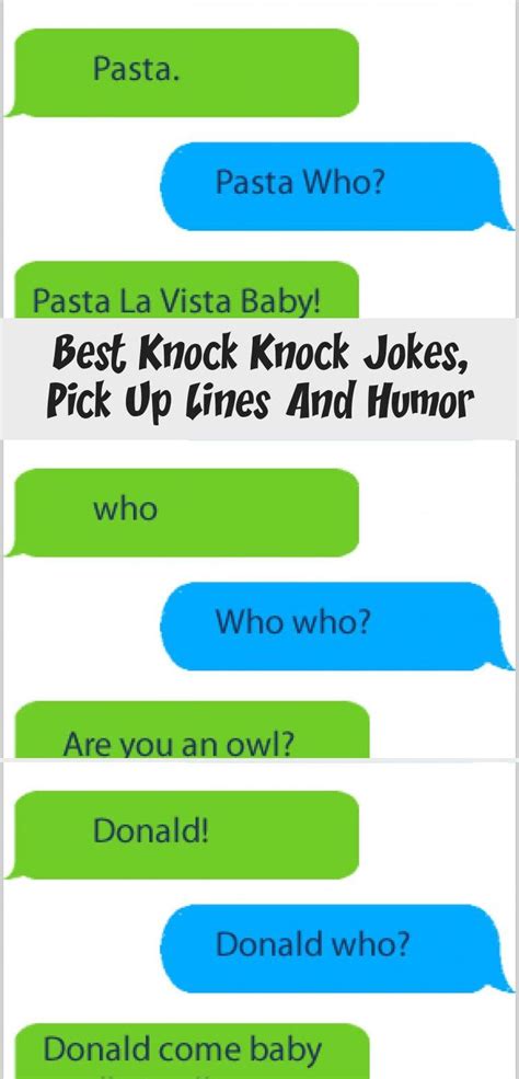 Best Knock Knock Jokes Pick Up Lines And Humor Knock Knock Jokes