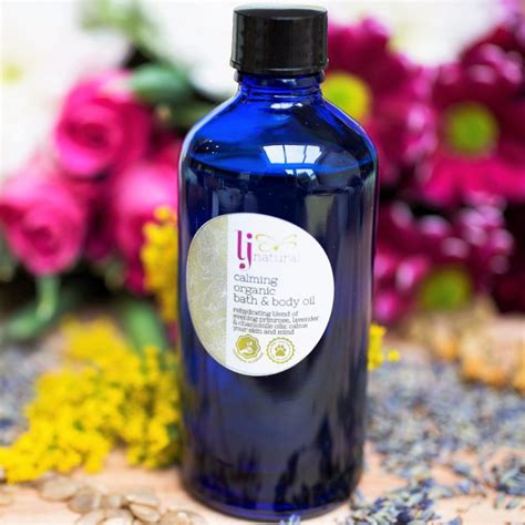 Organic Calming Bathbody Oil Lj Natural Organic Beauty Products