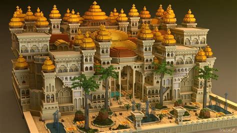 Arabic Palace By Boubsseven Minecraft Palace Minecraft