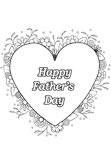 These coloring pages are free of cost and help you to color them. Fathers Day Coloring Page - childrencoloring.us