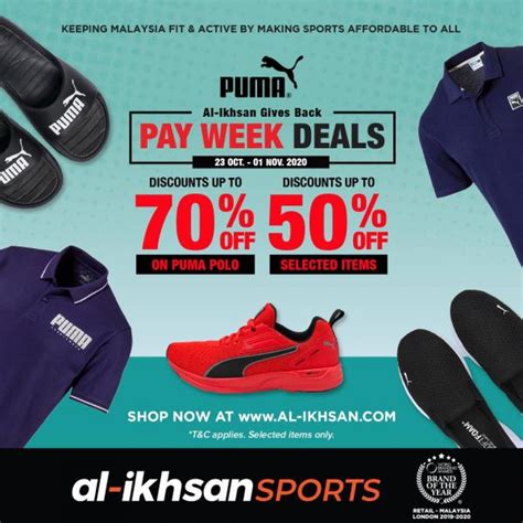 On pumakasut latihan in malaysia. Puma Pay Week Deals Promotion Up To 70% OFF at Al-Ikhsan ...