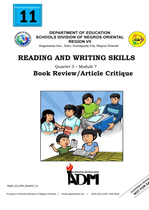 G11 SLM7 RWS Q1 Shsph READING AND WRITING SKILLS Quarter 3 Module 7