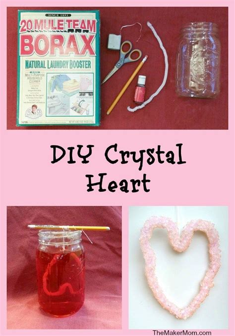 Make Your Own Crystal Valentine S Day Decorations With Borax Instructions For This And Other