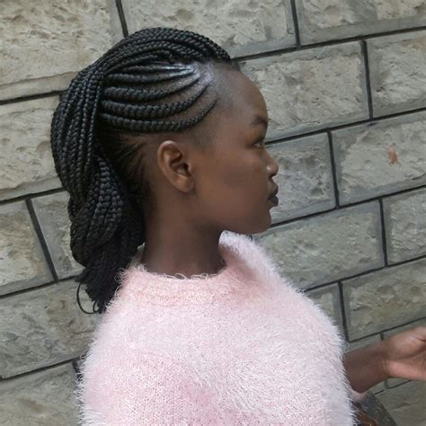 With braids hairstyles like this, your kid's natural hair will be protected in the most wonderful way. Braided mohawk #African #Kenyan (With images) | Hair ...