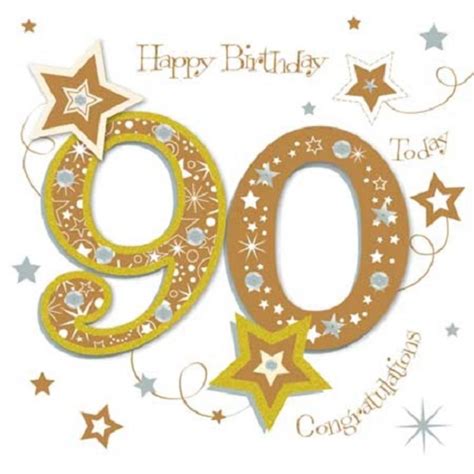 Happy 90th Birthday Greeting Card By Talking Pictures Cards