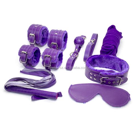 7pcs Bondage Set Adult Sex Toys Sm Restraints Slave Fetish Toys Kit Game Handcuffs For Bdsm