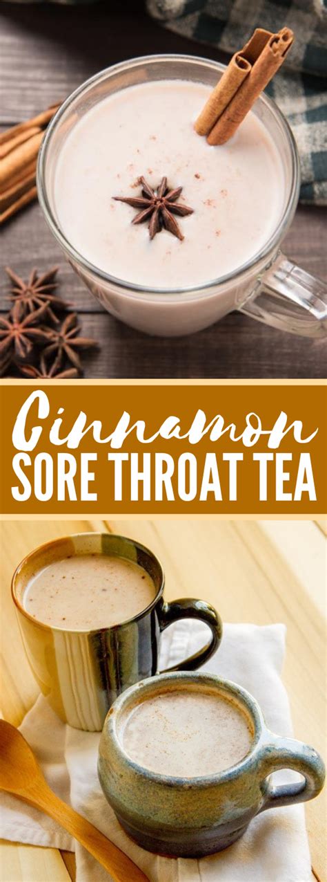Cinnamon Sore Throat Tea Drinks Healthy Throat Tea Sore Throat Tea
