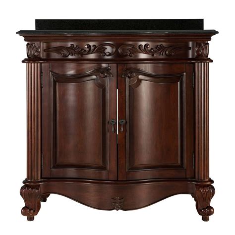The caroline avenue bath vanity collection features a clean, shaker design that will enhance any bathroom. Foremost Estates 36-inch W Vanity Combo in Rich Mahogany ...