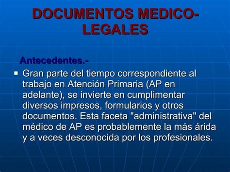 Documentos Medico Legales Ppt