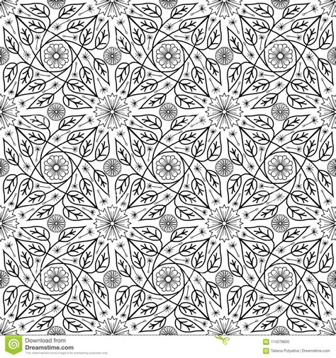 Abstract Pattern For Coloring Doodle Stock Illustration Illustration
