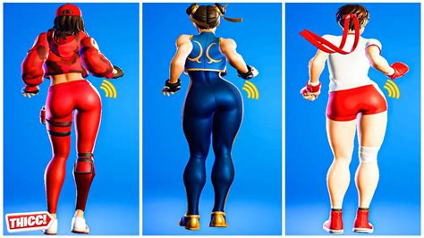 Fortnite Ruby Vs Chun Li Vs Sakura Gym Party Hips Hour Version