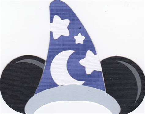 Disney World Studios Mickey Sorcerer Hat Paper Piecing Title Country