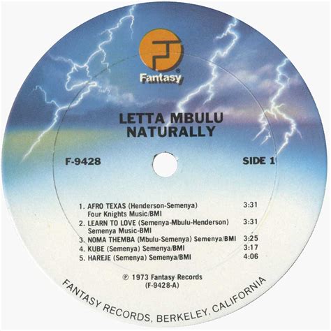 Caiphus semenya (born 19 august 1939) is a south african composer and musician. Letta Mbulu - Naturally - Ace Records